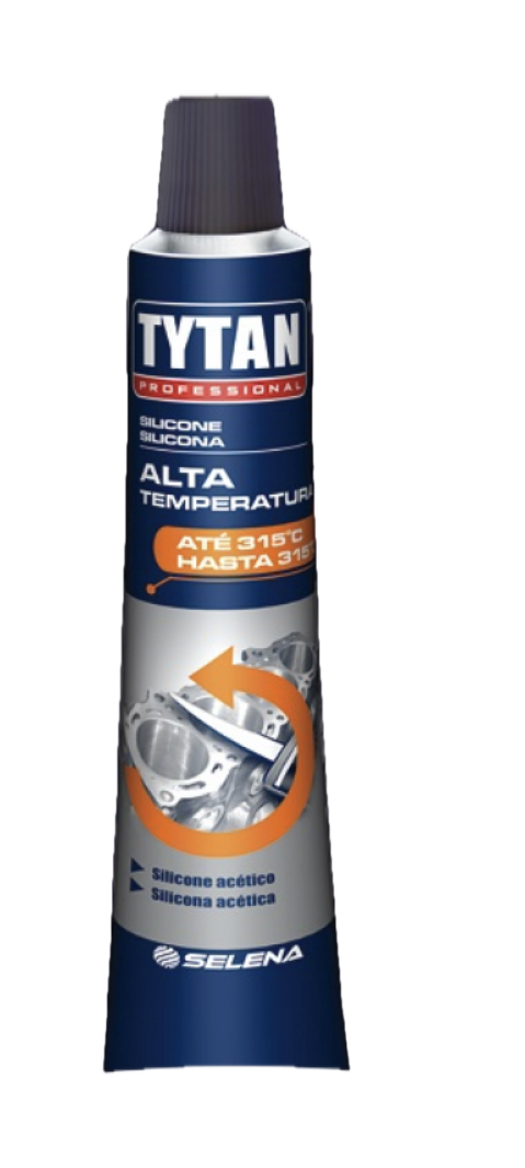 Silicone 50g alta temperatura vermelho TYTAN